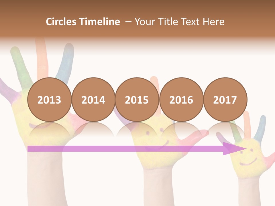 Smiley Face Joy Shopping PowerPoint Template