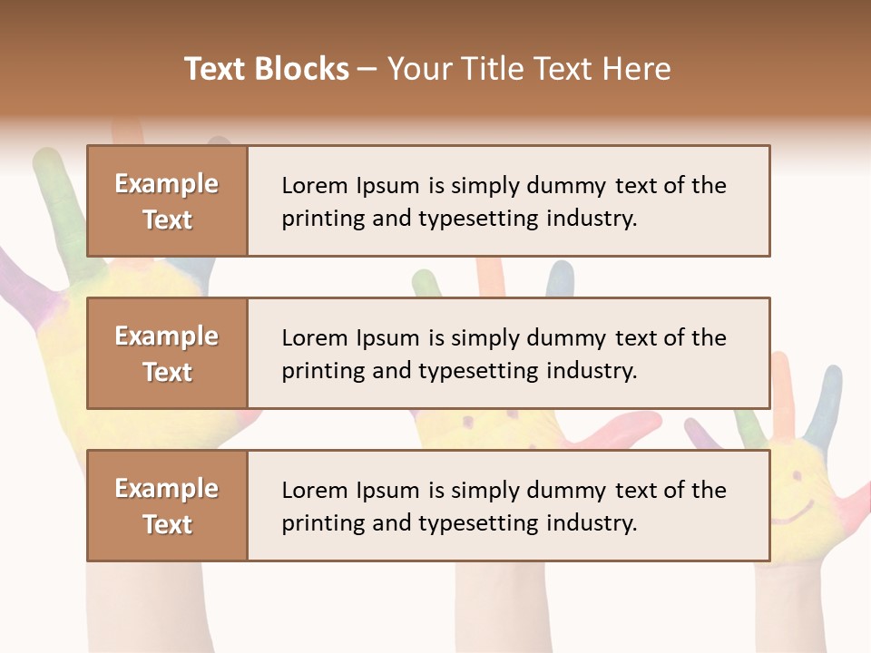 Smiley Face Joy Shopping PowerPoint Template