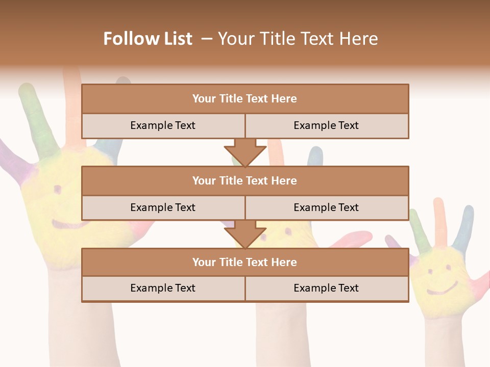 Smiley Face Joy Shopping PowerPoint Template