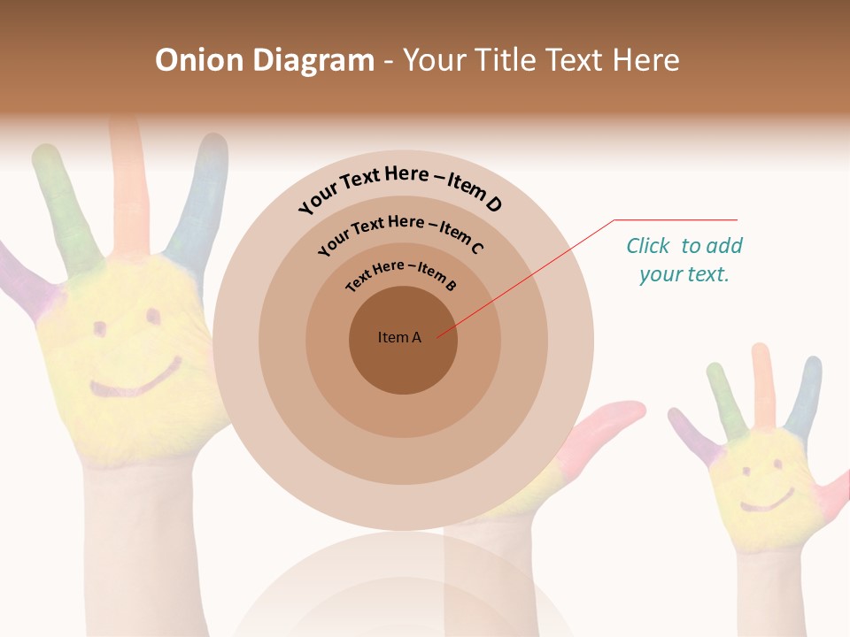 Smiley Face Joy Shopping PowerPoint Template
