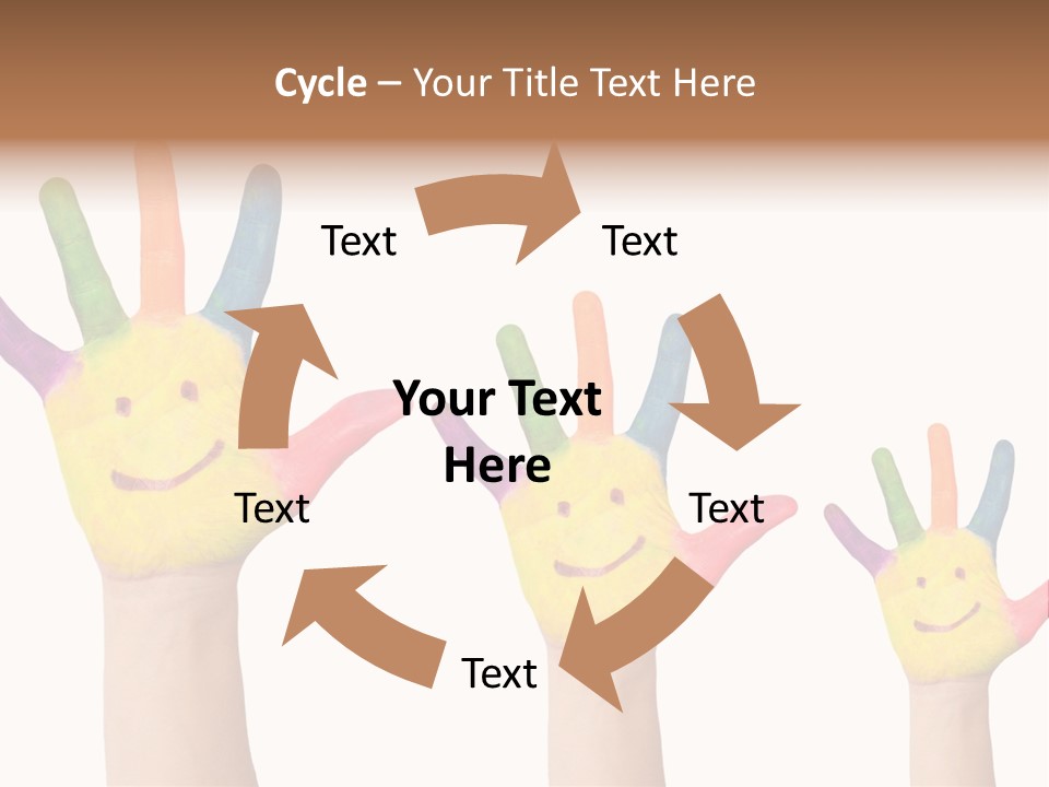 Smiley Face Joy Shopping PowerPoint Template