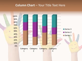 Smiley Face Joy Shopping PowerPoint Template