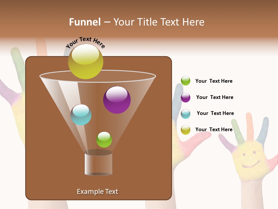 Smiley Face Joy Shopping PowerPoint Template