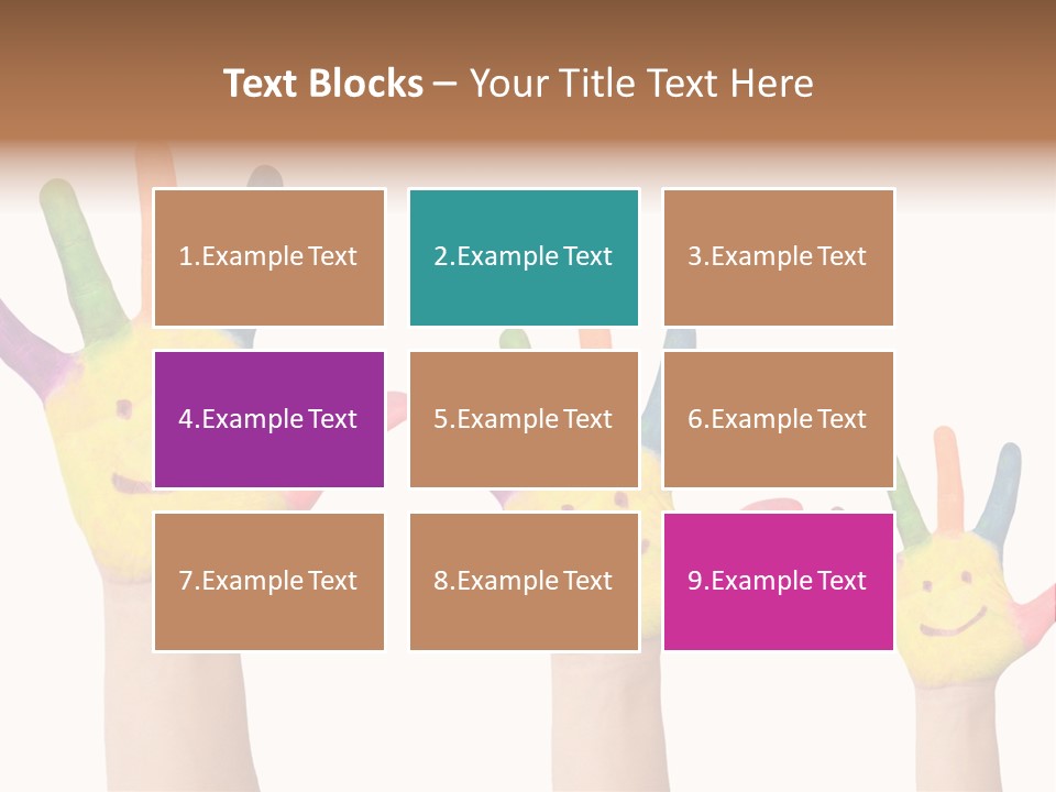 Smiley Face Joy Shopping PowerPoint Template