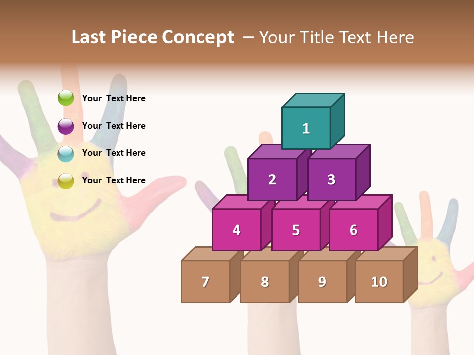 Smiley Face Joy Shopping PowerPoint Template