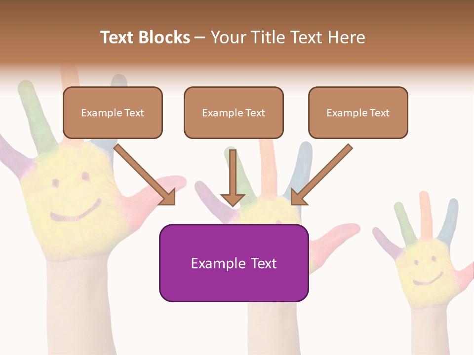 Smiley Face Joy Shopping PowerPoint Template