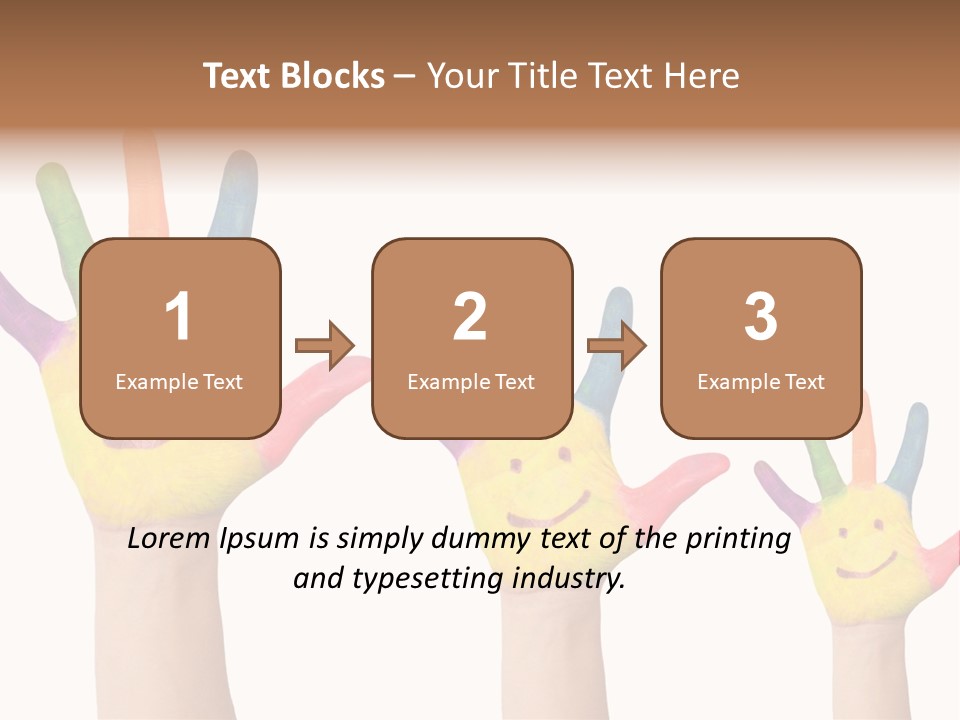 Smiley Face Joy Shopping PowerPoint Template