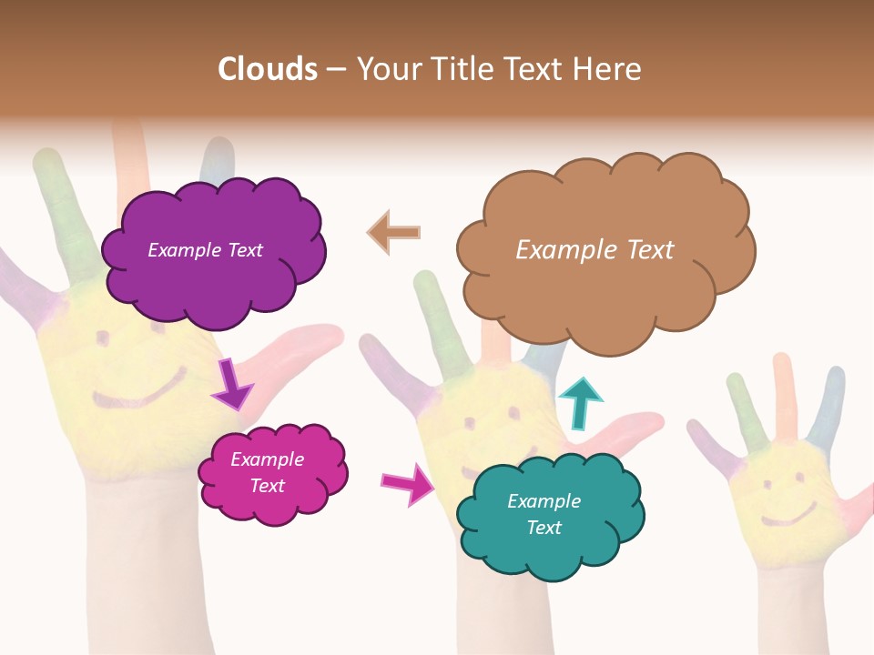 Smiley Face Joy Shopping PowerPoint Template