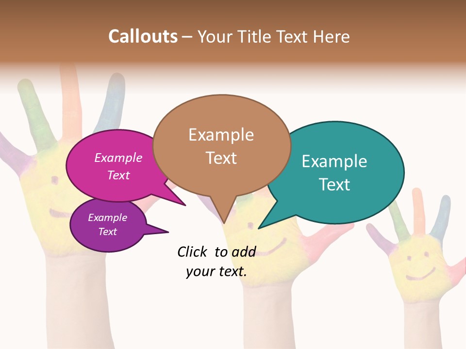 Smiley Face Joy Shopping PowerPoint Template