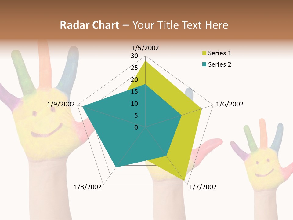 Smiley Face Joy Shopping PowerPoint Template