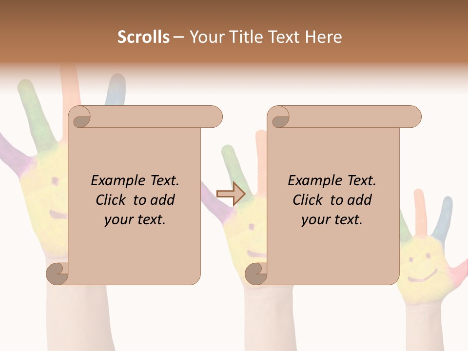 Smiley Face Joy Shopping PowerPoint Template