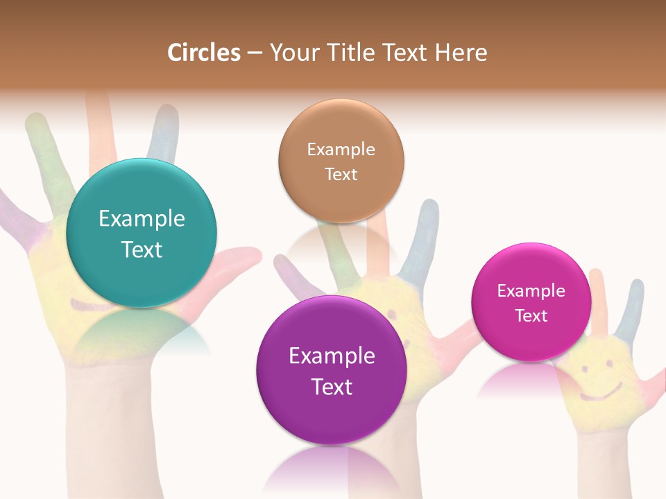 Smiley Face Joy Shopping PowerPoint Template