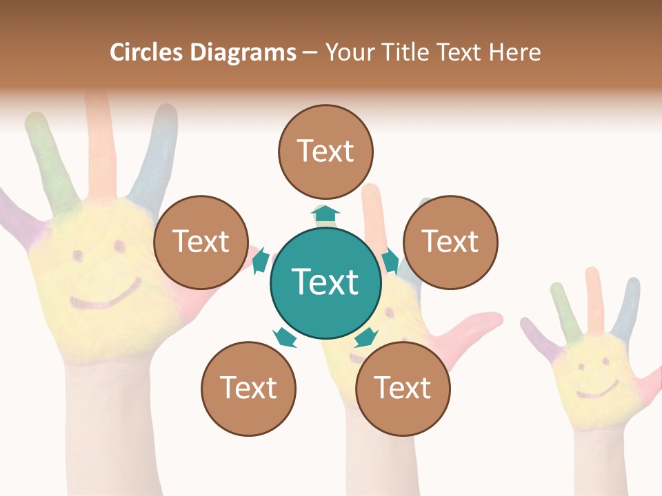 Smiley Face Joy Shopping PowerPoint Template