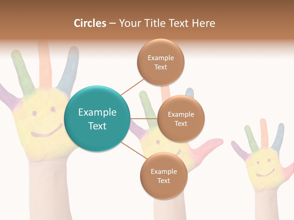 Smiley Face Joy Shopping PowerPoint Template