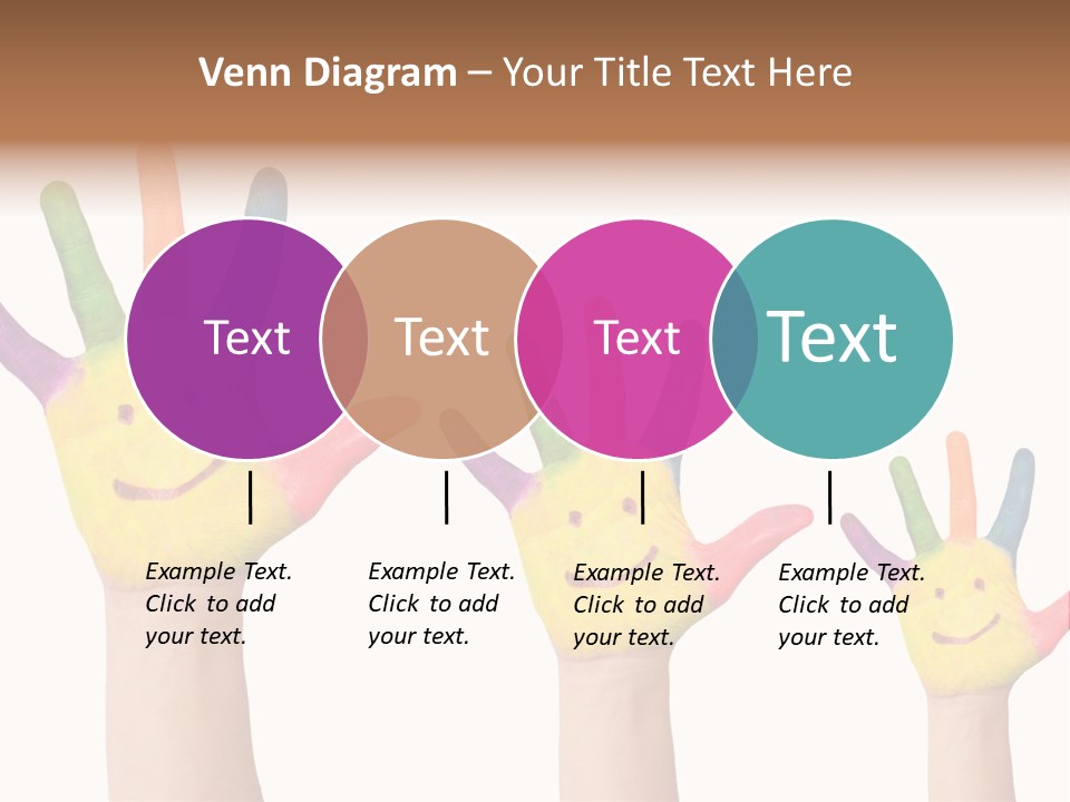 Smiley Face Joy Shopping PowerPoint Template