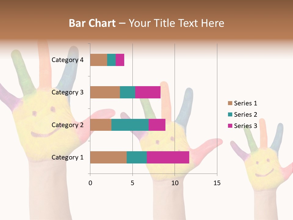 Smiley Face Joy Shopping PowerPoint Template