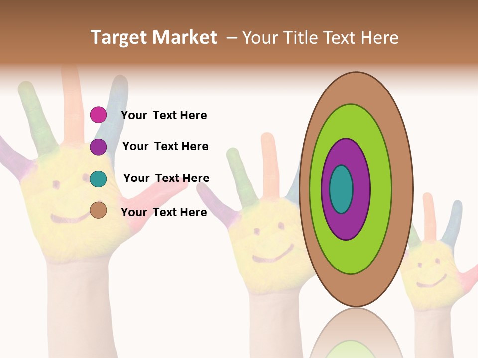 Smiley Face Joy Shopping PowerPoint Template