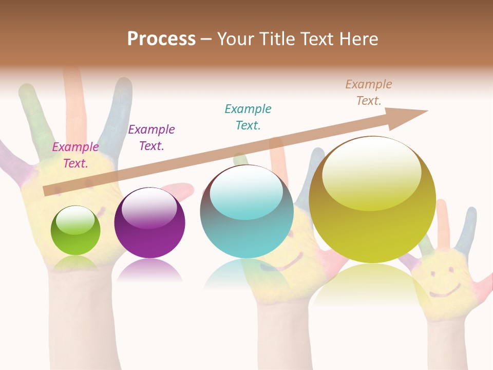 Smiley Face Joy Shopping PowerPoint Template