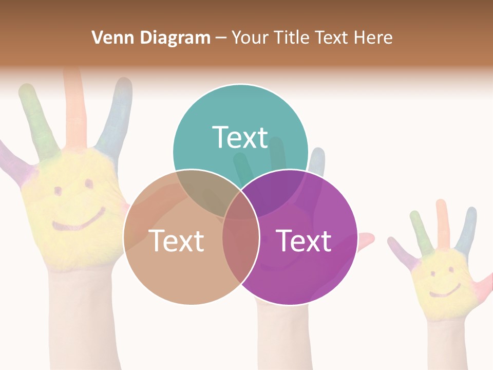 Smiley Face Joy Shopping PowerPoint Template