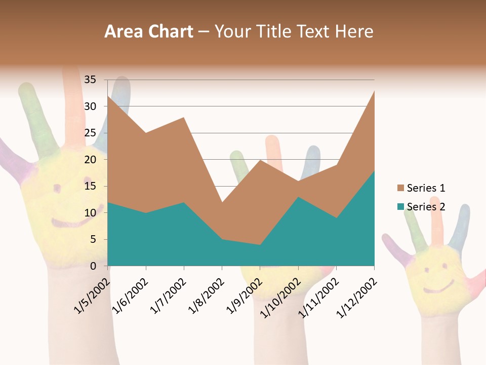 Smiley Face Joy Shopping PowerPoint Template