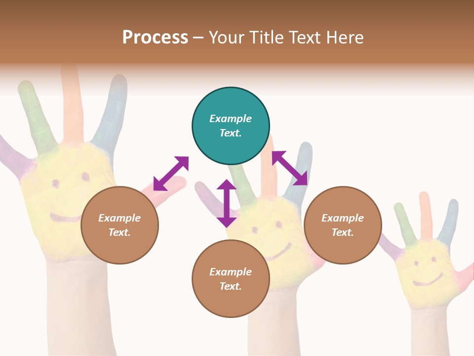 Smiley Face Joy Shopping PowerPoint Template