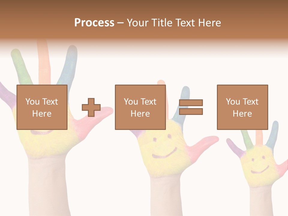 Smiley Face Joy Shopping PowerPoint Template
