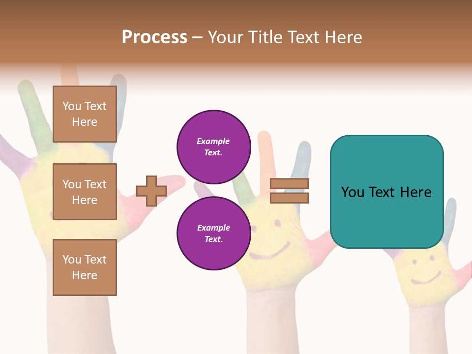 Smiley Face Joy Shopping PowerPoint Template