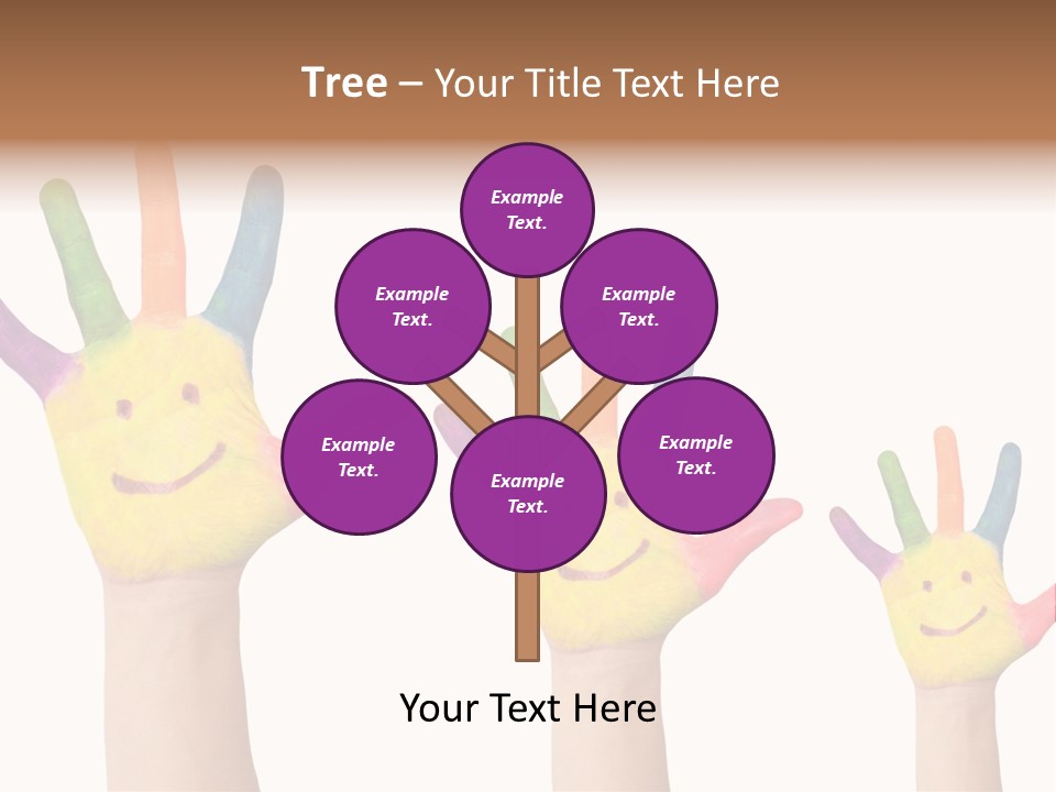 Smiley Face Joy Shopping PowerPoint Template