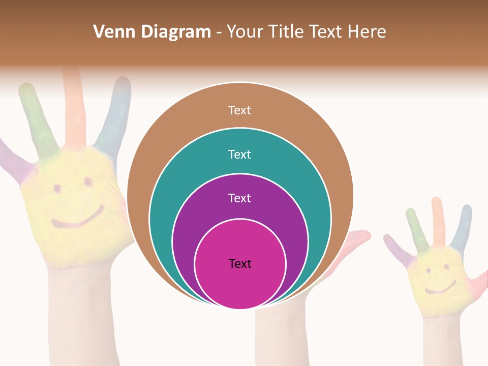 Smiley Face Joy Shopping PowerPoint Template