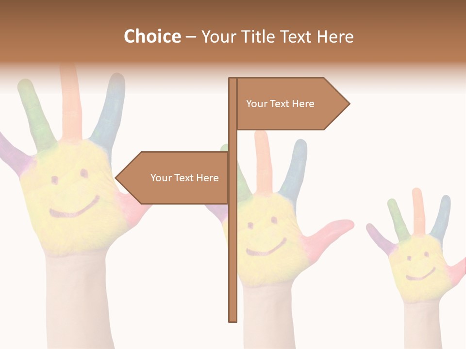 Smiley Face Joy Shopping PowerPoint Template