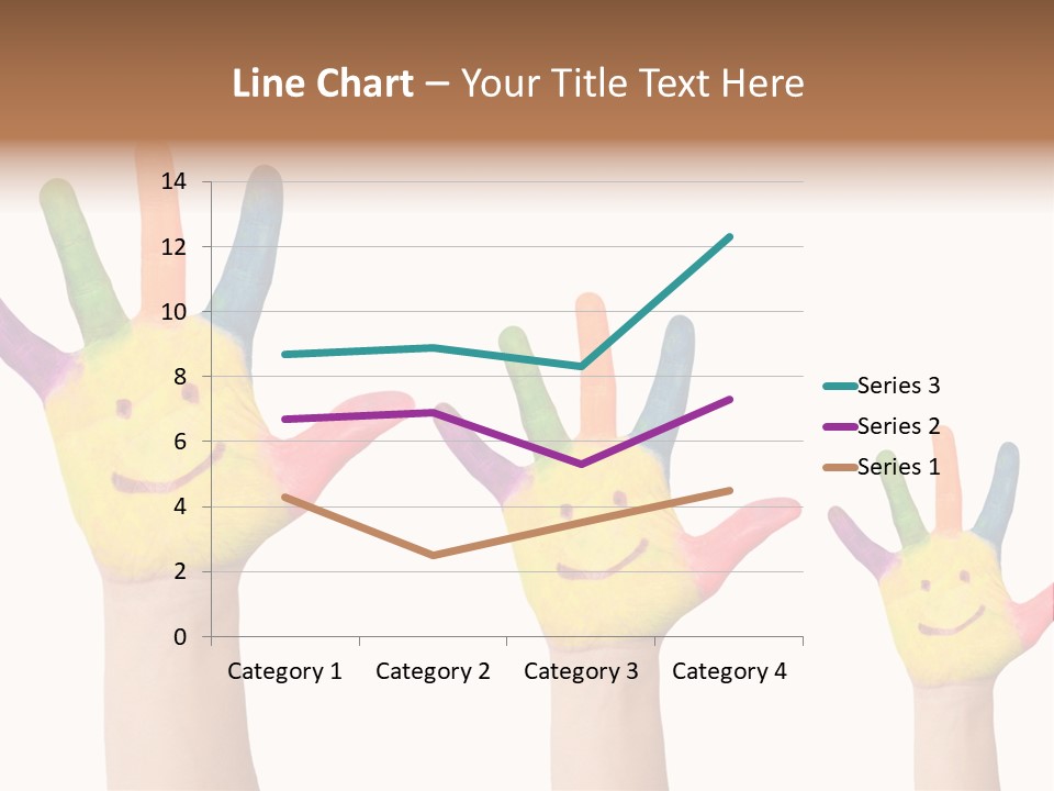 Smiley Face Joy Shopping PowerPoint Template