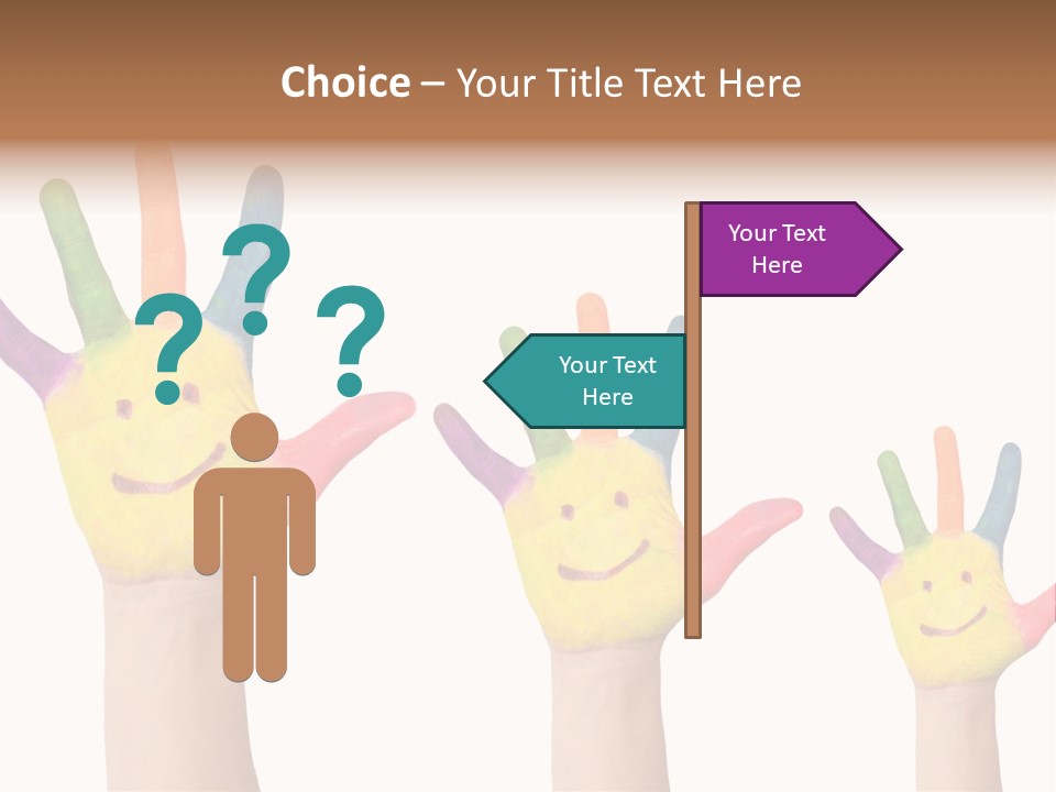 Smiley Face Joy Shopping PowerPoint Template