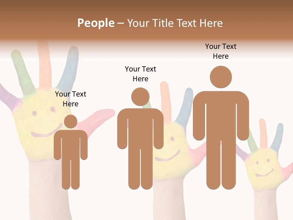 Smiley Face Joy Shopping PowerPoint Template