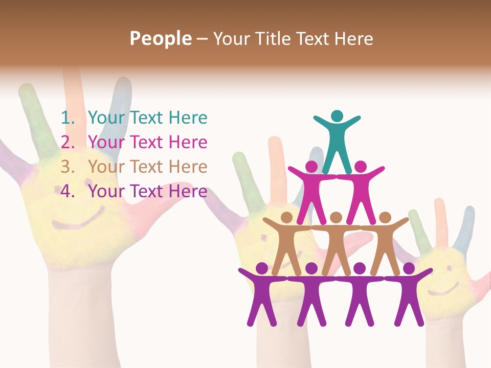 Smiley Face Joy Shopping PowerPoint Template