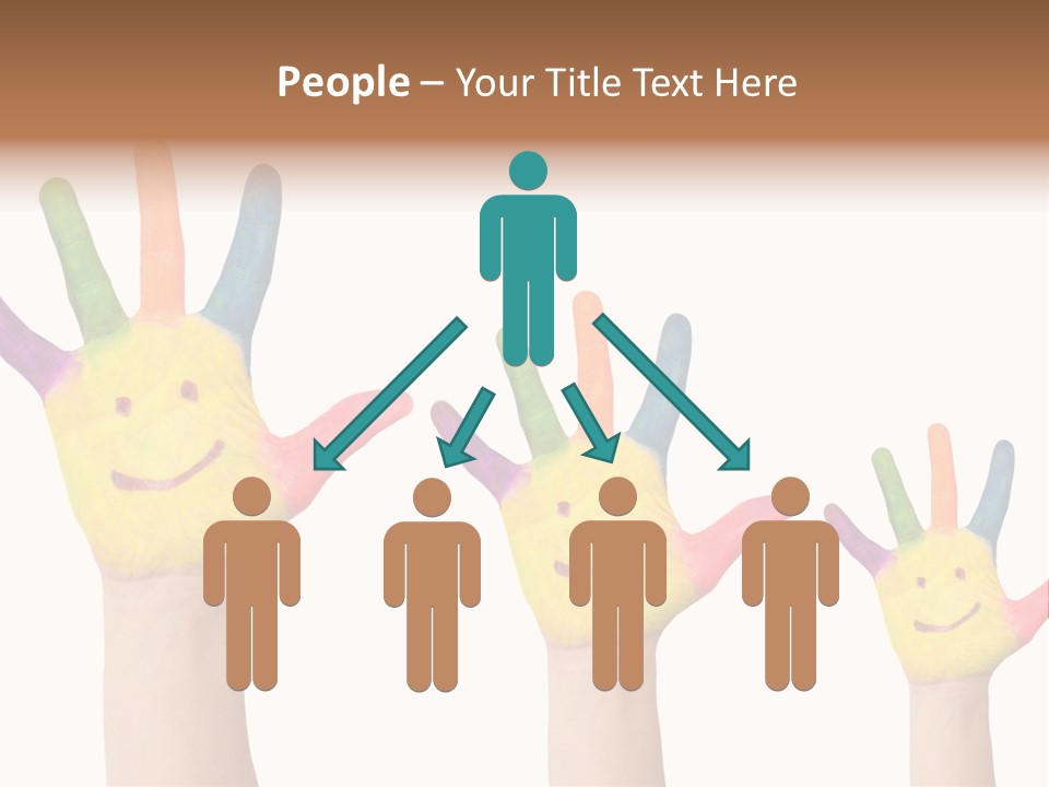 Smiley Face Joy Shopping PowerPoint Template