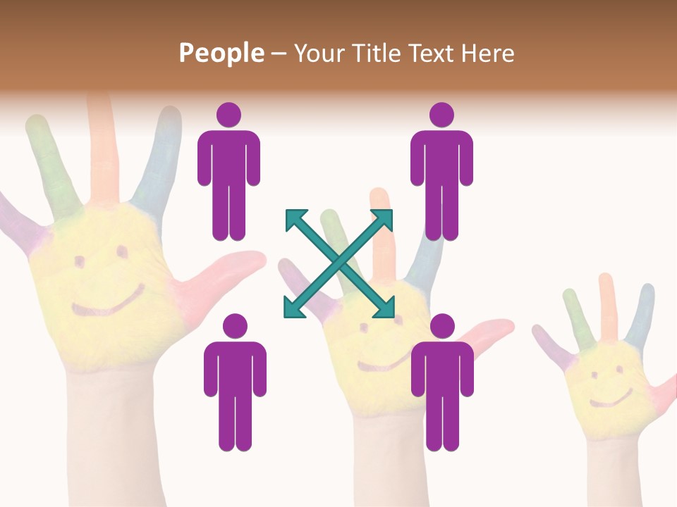 Smiley Face Joy Shopping PowerPoint Template