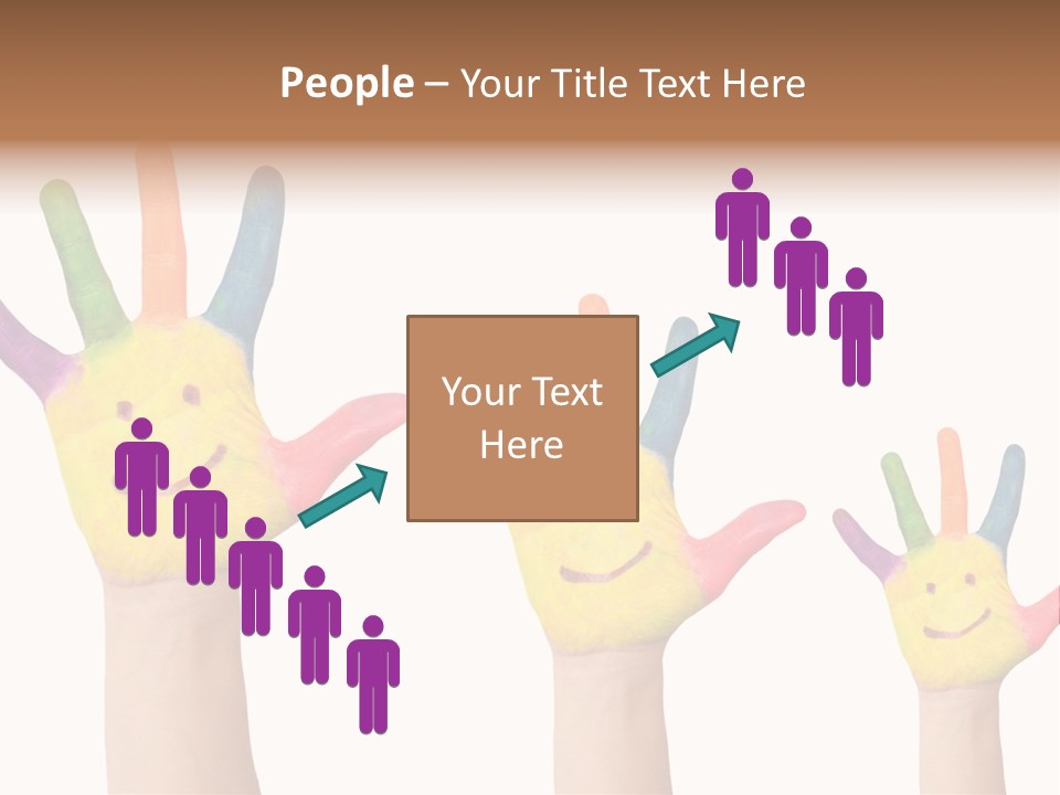 Smiley Face Joy Shopping PowerPoint Template