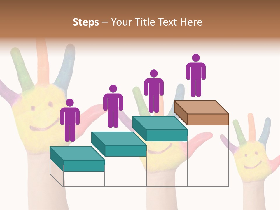 Smiley Face Joy Shopping PowerPoint Template