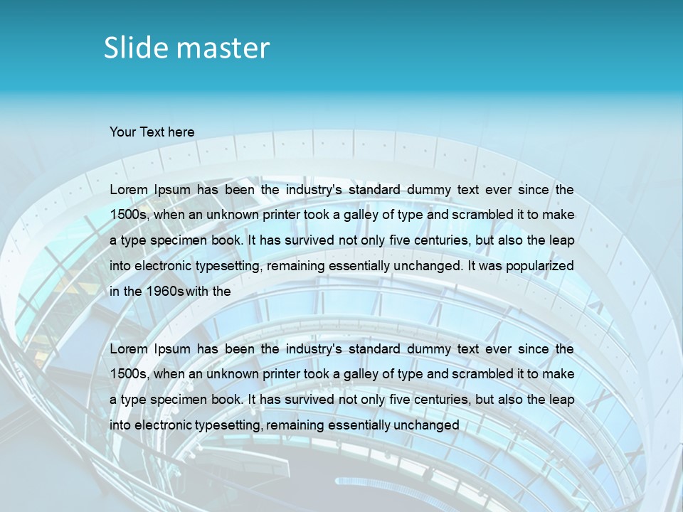 Perspective Design Circle PowerPoint Template