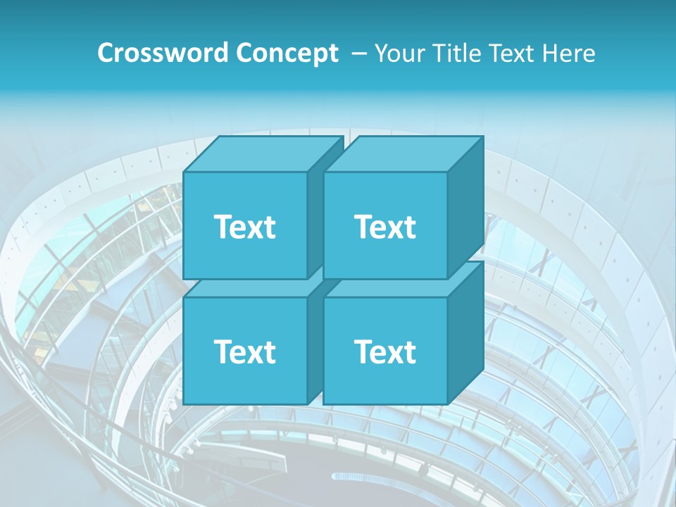 Perspective Design Circle PowerPoint Template