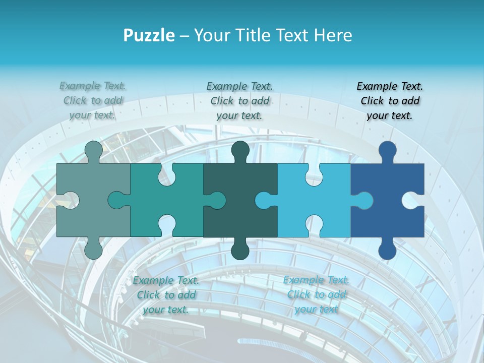 Perspective Design Circle PowerPoint Template