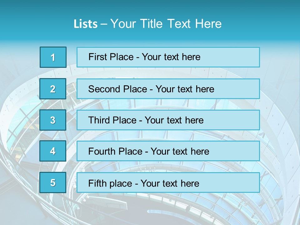 Perspective Design Circle PowerPoint Template