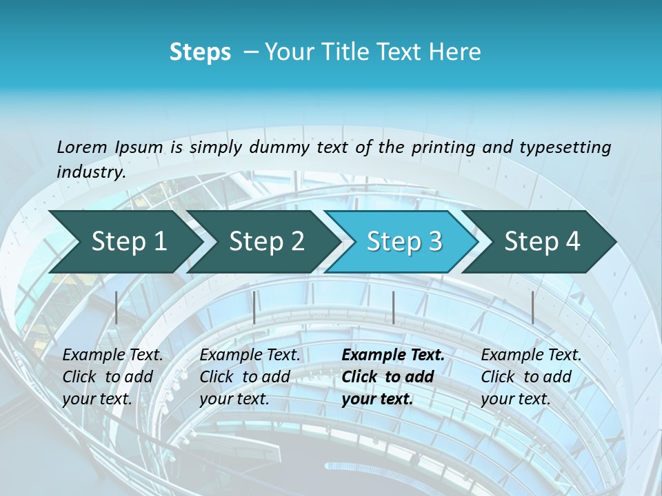 Perspective Design Circle PowerPoint Template