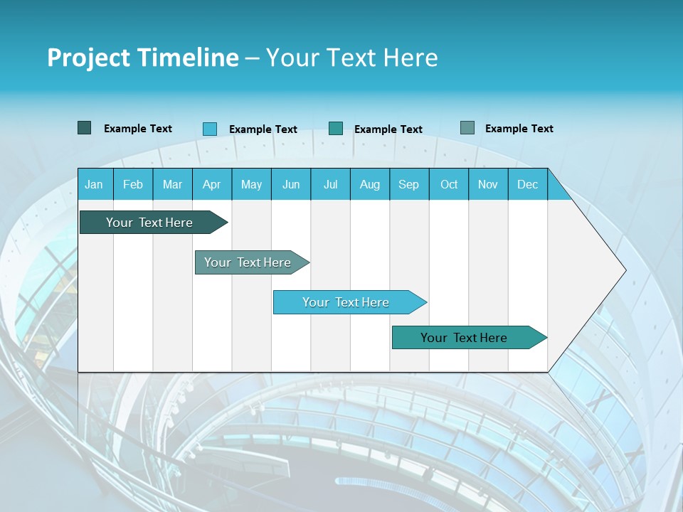 Perspective Design Circle PowerPoint Template