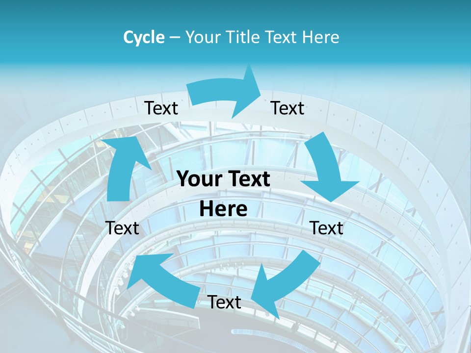 Perspective Design Circle PowerPoint Template