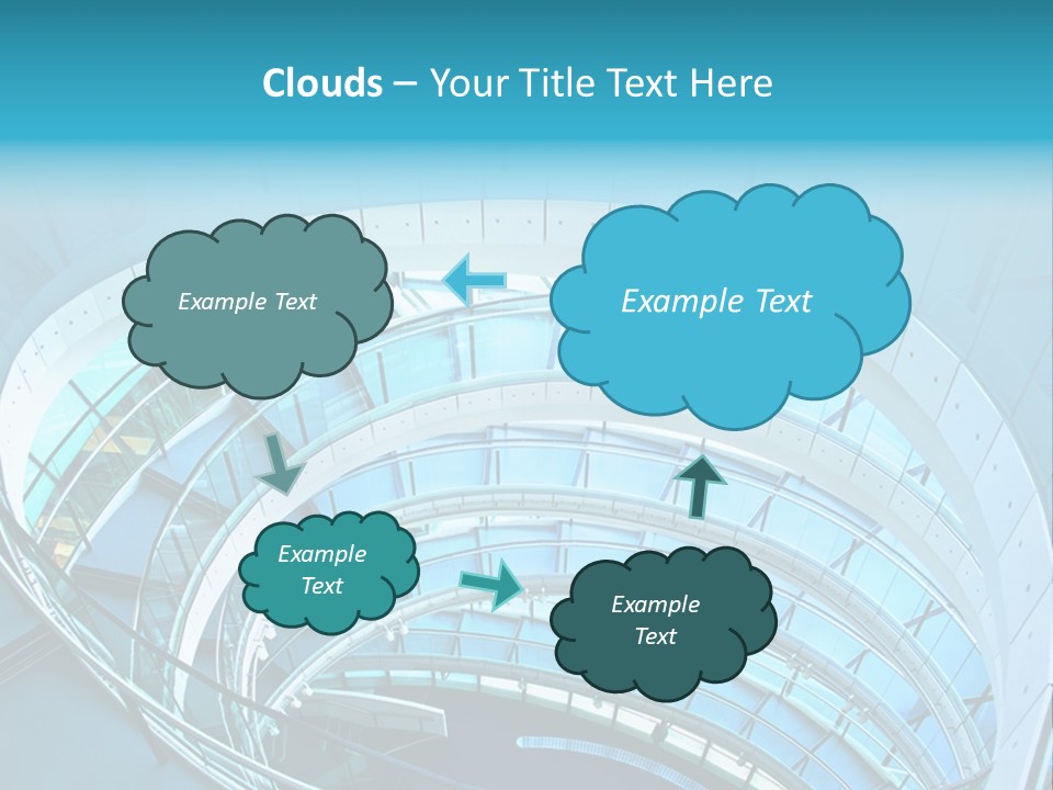 Perspective Design Circle PowerPoint Template