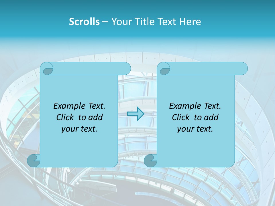 Perspective Design Circle PowerPoint Template