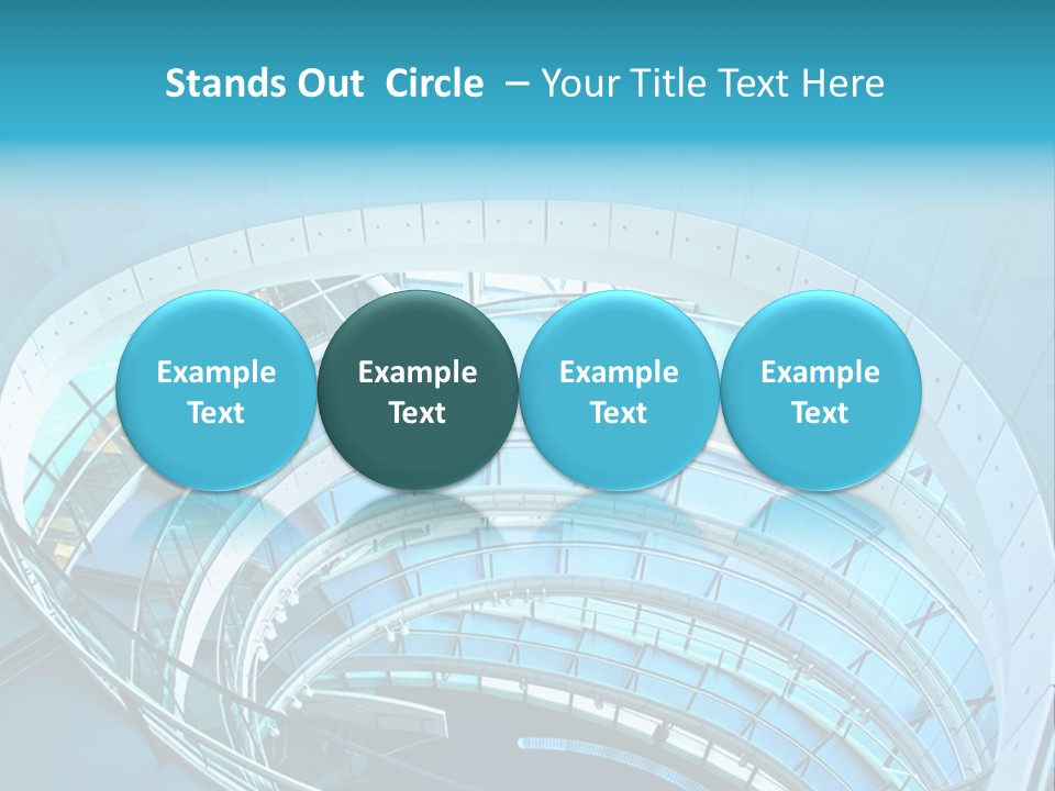 Perspective Design Circle PowerPoint Template