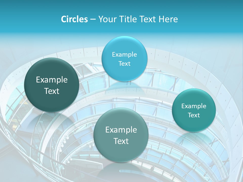 Perspective Design Circle PowerPoint Template