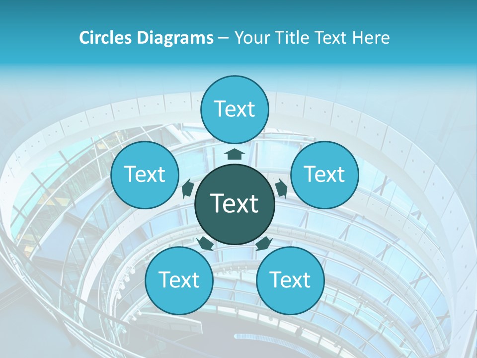 Perspective Design Circle PowerPoint Template